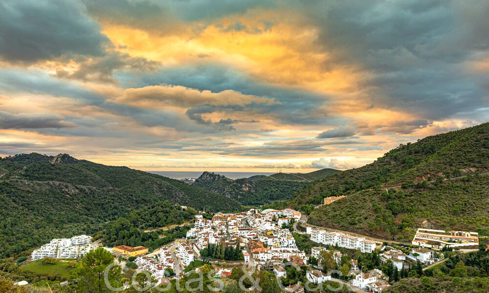 Modernos apartamentos de nueva construcción en estilo contemporáneo en venta con amplia terraza y hermosas vistas al mar en Benahavis - Marbella 70119