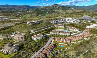 Modernos apartamentos de nueva construcción en estilo contemporáneo en venta con amplia terraza y hermosas vistas al mar en Benahavis - Marbella 70120 