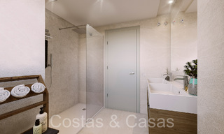 Modernos apartamentos de nueva construcción en estilo contemporáneo en venta con amplia terraza y hermosas vistas al mar en Benahavis - Marbella 70127 