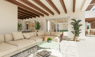 Modernos apartamentos de nueva construcción en estilo contemporáneo en venta con amplia terraza y hermosas vistas al mar en Benahavis - Marbella 70131 