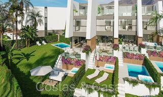 Modernas casas adosadas de 3 dormitorios con jardín privado en venta en Fuengirola, Costa del Sol 70173 