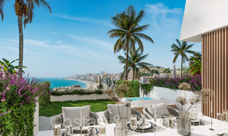 Modernas casas adosadas de 3 dormitorios con jardín privado en venta en Fuengirola, Costa del Sol 70178 