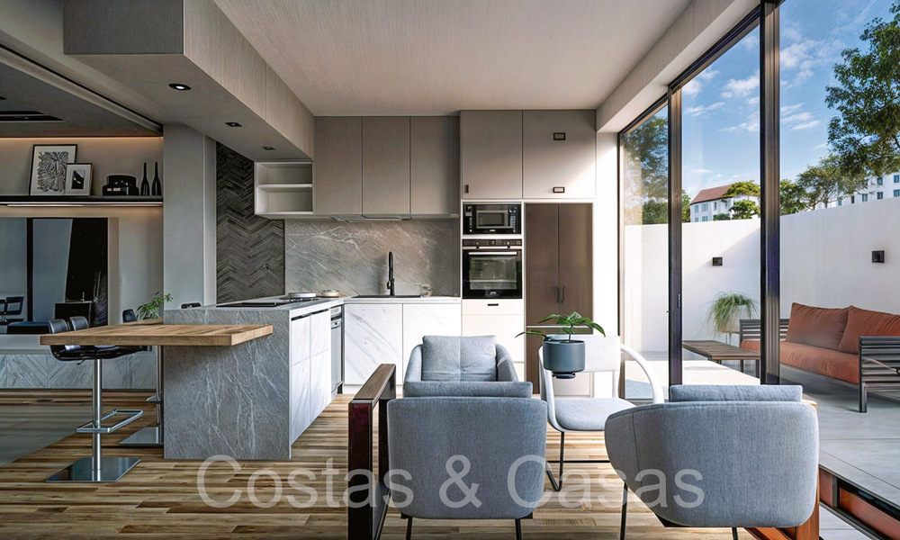Nueva promoción de casas adosadas en venta junto al campo de golf en Estepona 70543