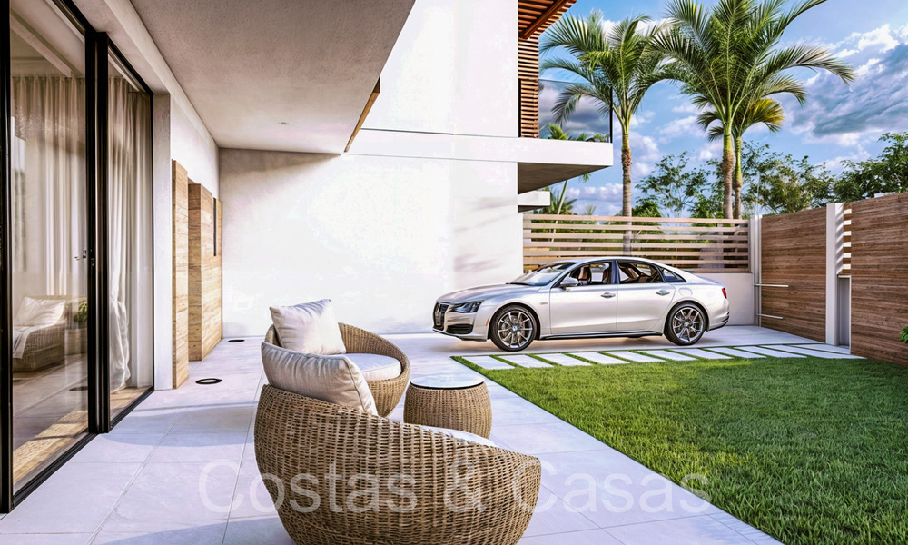Nueva promoción de casas adosadas en venta junto al campo de golf en Estepona 70564