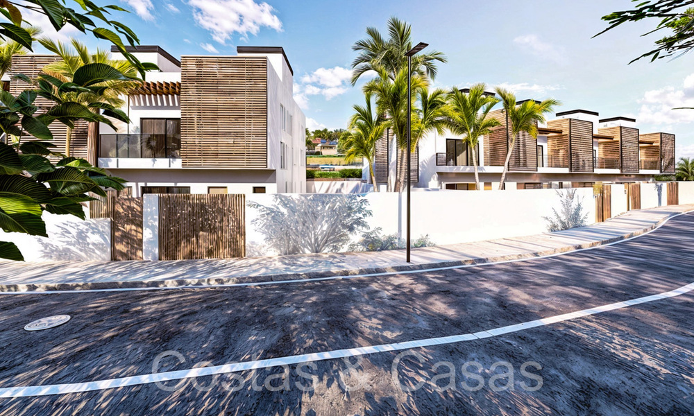 Nueva promoción de casas adosadas en venta junto al campo de golf en Estepona 70565