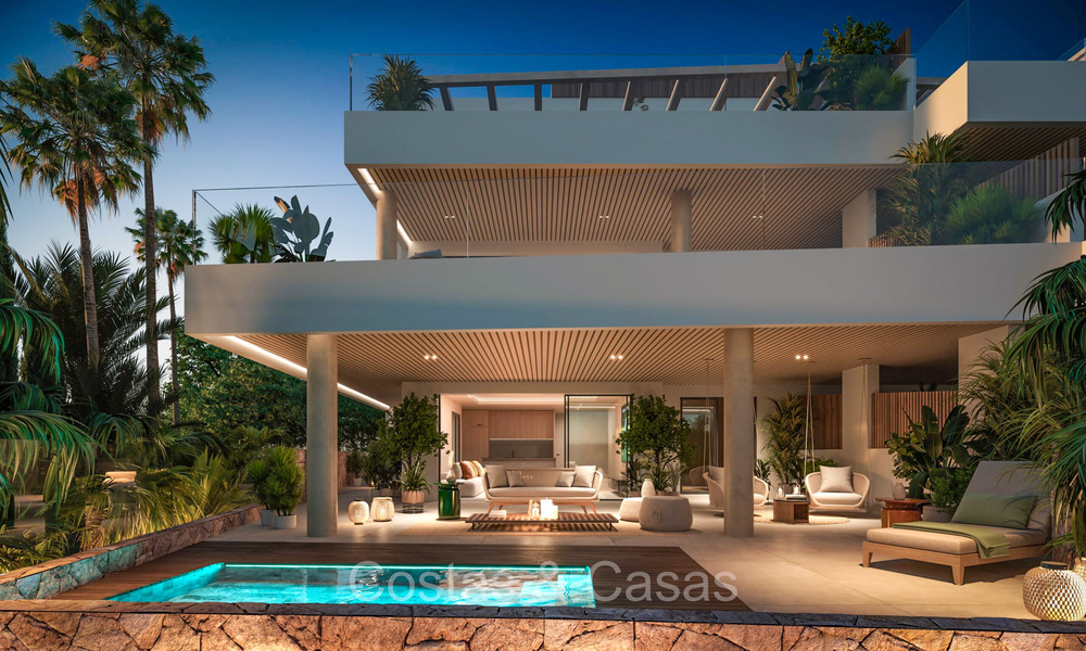 Sofisticados apartamentos de nueva construcción con vistas panorámicas al mar en venta en Cabopino, Marbella 73550
