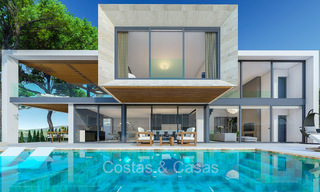 Villa de diseño de nueva construcción con espectaculares vistas al mar en venta en las colinas de Mijas Pueblo, Costa del Sol 74432 