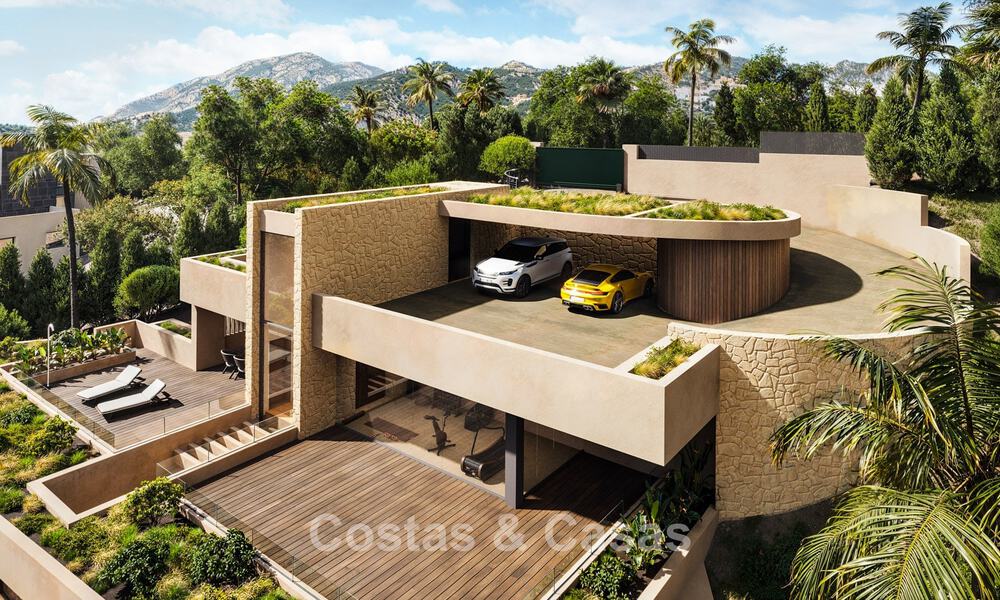 Villa de diseño de con vistas panorámicas al mar en venta en un complejo cerrado en Benahavis - Marbella 74906