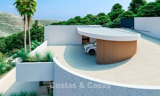 Villa de diseño de con vistas panorámicas al mar en venta en un complejo cerrado en Benahavis - Marbella 74914 