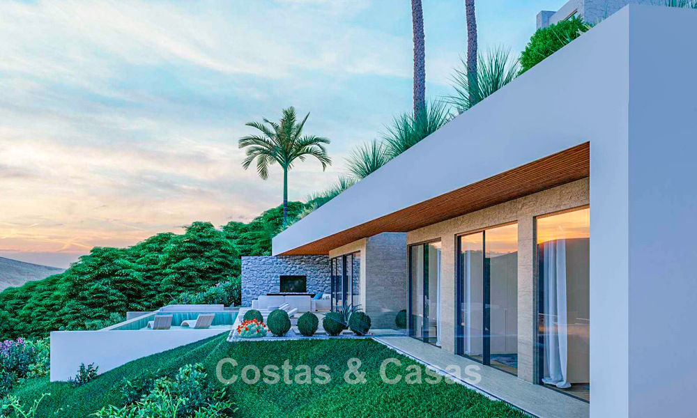 Villa de diseño de con vistas panorámicas al mar en venta en un complejo cerrado en Benahavis - Marbella 74919
