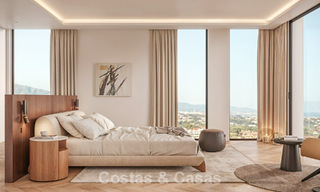 Nuevo en el mercado. Apartamentos de estilo vanguardista con fantásticas vistas al mar en venta en Benahavis - Marbella 774207 