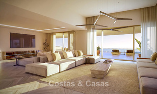 Nuevo en el mercado. Apartamentos de estilo vanguardista con fantásticas vistas al mar en venta en Benahavis - Marbella 778328 