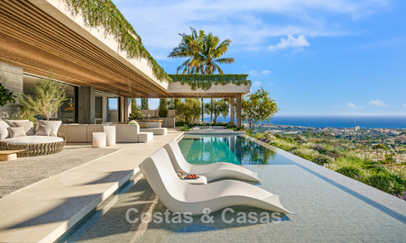Impresionantes villas de nueva construcción en venta con vistas al mar, golf y montaña en Benahavis - Marbella 787413