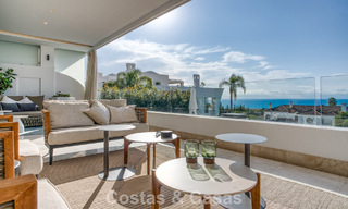 Lujoso apartamento dúplex en venta con vistas al mar en un complejo de alta gama en Sierra Blanca en la Milla de Oro de Marbella 774609 