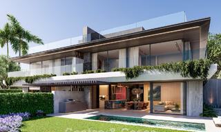 Villas pareadas de nueva construcción con vistas panorámicas al mar en venta en las colinas del este de Marbella 774552 
