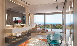 Villas pareadas de nueva construcción con vistas panorámicas al mar en venta en las colinas del este de Marbella 774554 