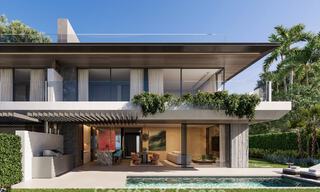 Villas pareadas de nueva construcción con vistas panorámicas al mar en venta en las colinas del este de Marbella 774558 