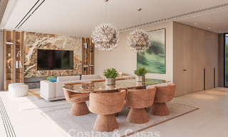 Villas pareadas de nueva construcción con vistas panorámicas al mar en venta en las colinas del este de Marbella 774559 