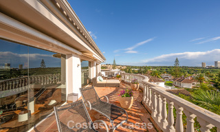 Preciosa villa de estilo español con impresionantes vistas al mar en venta en Elviria, Marbella Este 774755 