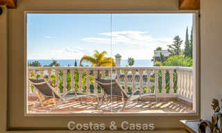 Preciosa villa de estilo español con impresionantes vistas al mar en venta en Elviria, Marbella Este 774758 
