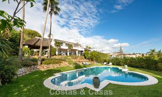 Preciosa villa de estilo español con impresionantes vistas al mar en venta en Elviria, Marbella Este 774773 