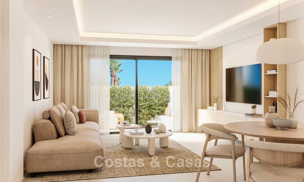 Casa adosada contemporánea de estilo mediterráneo en venta a poca distancia de la playa de San Pedro Playa, Marbella 774907