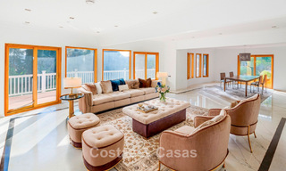 Majestuosa villa de lujo con impresionantes vistas al mar en venta, en una urbanización solicitada de Benahavis - Marbella 774958 