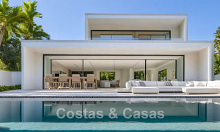 Villa ecológica de nueva construcción con vistas al mar en venta en tranquila zona residencial en Benalmádena, Costa del Sol 774960 