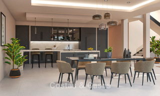 Lujosa y moderna villa de nueva construcción con vistas panorámicas al mar en venta, primera línea de golf en Mijas, Costa del Sol 775012 