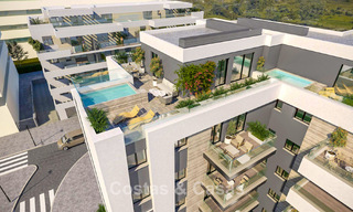 Nuevo en el mercado. Modernos apartamentos de obra nueva de estilo contemporáneo en venta en Fuengirola, Costa del Sol 775025 