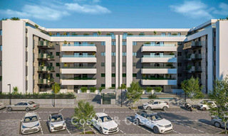 Nuevo en el mercado. Modernos apartamentos de obra nueva de estilo contemporáneo en venta en Fuengirola, Costa del Sol 775027 