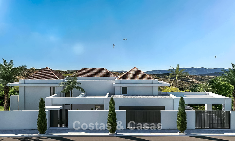 Villa de nueva construcción sobre plano en venta junto al campo de golf en Mijas, Costa del Sol 775191