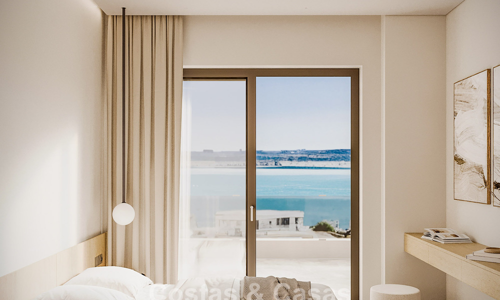 Elegantes apartamentos de obra nueva con sublimes vistas al mar en venta en Mijas Costa, Costa del Sol 775365
