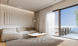 Elegantes apartamentos de obra nueva con sublimes vistas al mar en venta en Mijas Costa, Costa del Sol 775373 