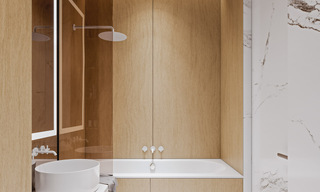 Elegantes apartamentos de obra nueva con sublimes vistas al mar en venta en Mijas Costa, Costa del Sol 775375 