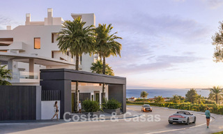 Elegantes apartamentos de obra nueva con sublimes vistas al mar en venta en Mijas Costa, Costa del Sol 775378 