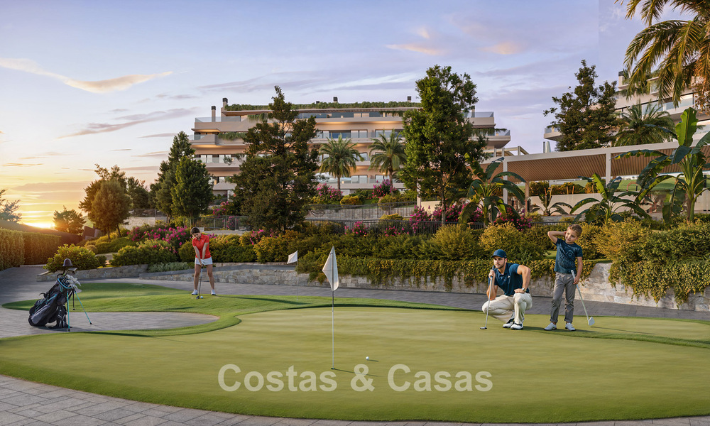 Elegantes apartamentos de obra nueva con sublimes vistas al mar en venta en Mijas Costa, Costa del Sol 775381