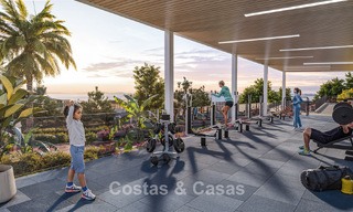 Elegantes apartamentos de obra nueva con sublimes vistas al mar en venta en Mijas Costa, Costa del Sol 775382 