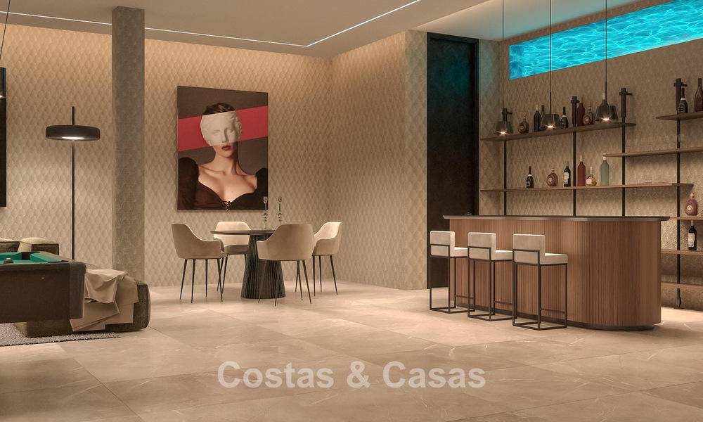 Sofisticada villa de diseño con magníficas vistas al mar en venta en El Madroñal, Benahavis - Marbella 775232