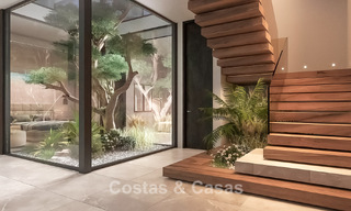 Sofisticada villa de diseño con magníficas vistas al mar en venta en El Madroñal, Benahavis - Marbella 775233 