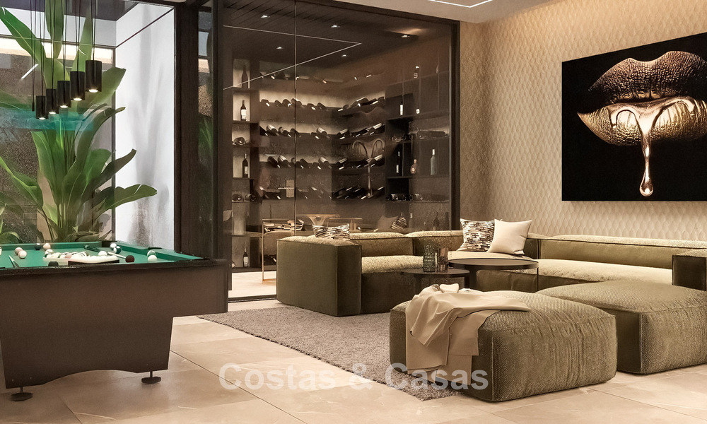 Sofisticada villa de diseño con magníficas vistas al mar en venta en El Madroñal, Benahavis - Marbella 775237