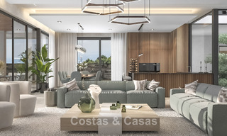 Sofisticada villa de diseño con magníficas vistas al mar en venta en El Madroñal, Benahavis - Marbella 775243 