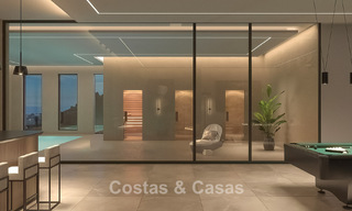 Sofisticada villa de diseño con magníficas vistas al mar en venta en El Madroñal, Benahavis - Marbella 775246 