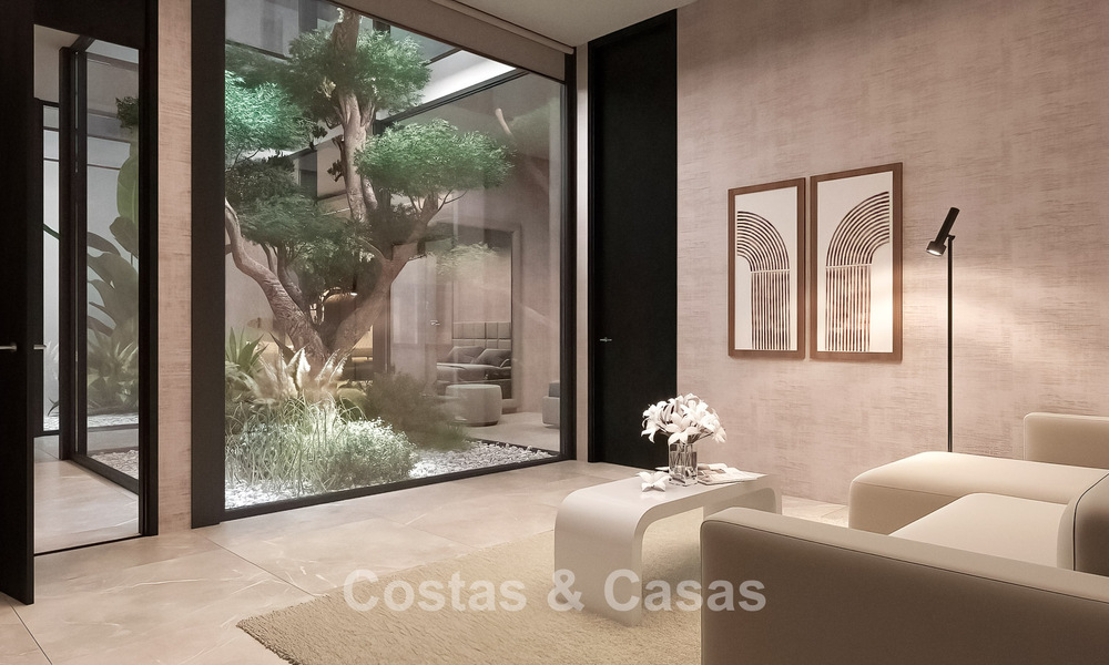 Sofisticada villa de diseño con impresionantes vistas al mar en venta en El Madroñal, Benahavis - Marbella 775258