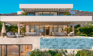 Sofisticada villa de diseño con impresionantes vistas al mar en venta en El Madroñal, Benahavis - Marbella 775263 