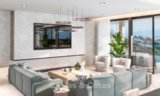 Sofisticada villa de diseño con impresionantes vistas al mar en venta en El Madroñal, Benahavis - Marbella 775267 