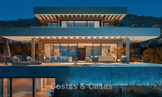 Sofisticada villa de diseño con impresionantes vistas al mar en venta en El Madroñal, Benahavis - Marbella 775272 