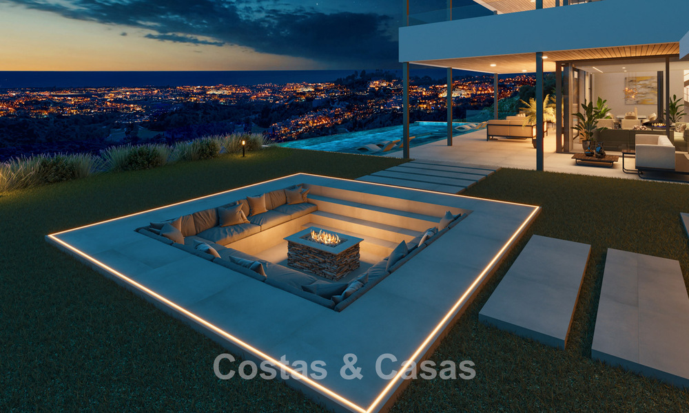 Impresionante villa moderna de nueva construcción con impresionantes vistas en venta en el exclusivo El Madroñal, Benahavis - Marbella 775282