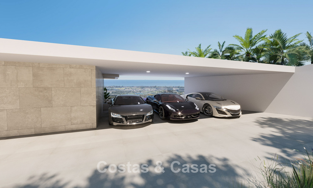 Impresionante villa moderna de nueva construcción con impresionantes vistas en venta en el exclusivo El Madroñal, Benahavis - Marbella 775286