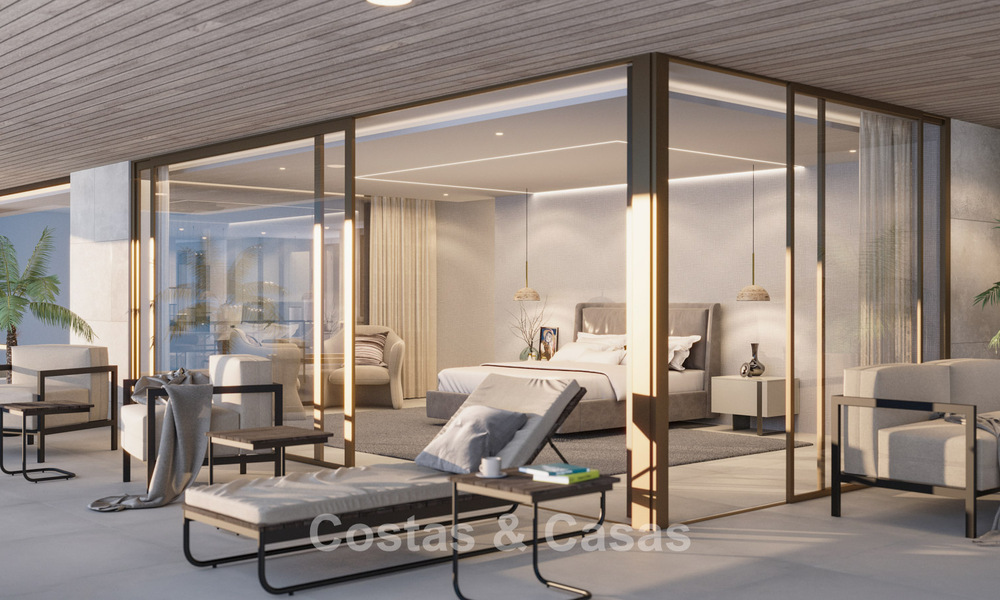 Impresionante villa moderna de nueva construcción con impresionantes vistas en venta en el exclusivo El Madroñal, Benahavis - Marbella 775289